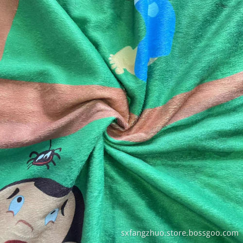 skönhetstecknad mjuk polyester sublimation baby filt
